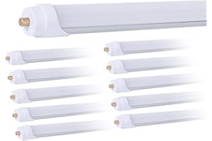 ELEKICO T8 T12 LED 8ft Tube Light F96T8 F96T12 LED Bulb 96" FA8 Single Pin LED Fluorescent Replacement,(100W Fluorescent Equi