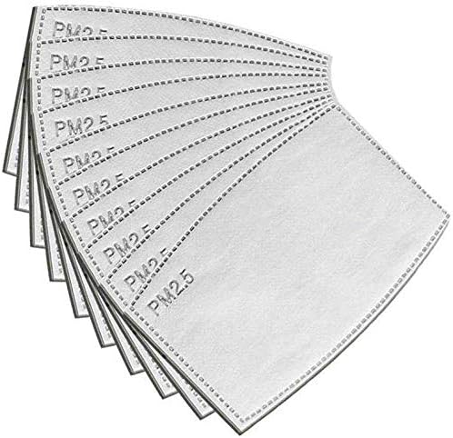 PM2.5 Activated Carbon Filter Replaceable Anti Haze Filter Paper for Mask (10Pcs)