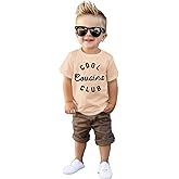 GLIGLITTR Cousins Shirt Toddler Baby Boys Girls Promoted to Big Cousin Announcement Tshirt Bold Sibling Reveal Family Outfits