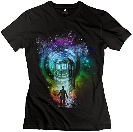 WYMY Women's T Shirt Next Doctor Who Before Tardis Size XL Black