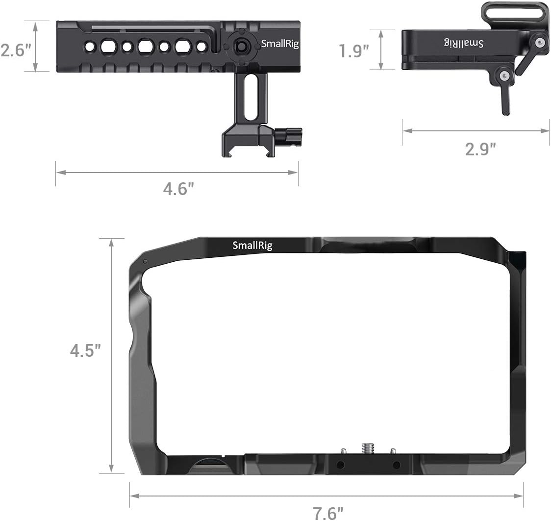 [Updated] SMALLRIG Camera Cage Kit for Blackmagic Design Pocket Cinema Camera 4K & 6K, Compatible with BMPCC 4K & 6K - KCVB2419 : Camera & Photo