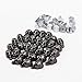 Surepromise Punk Skull Head Leather Rivets Set for Bag Shoe Clothing Nails Included Pack of 30