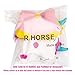 HORSE Kawaii Jumbo Unicorn Squishy Slow Rising Sweet Scented Vent Charms Kid Toy Hand Toy Stress Relief Toy, decorative props Doll Gift Fun Large (Pink Unicorn Hippo)