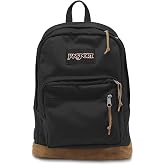 JanSport Right Pack Backpack - Durable Daypack with Padded 15" Laptop Sleeve, Spacious Main Compartment &amp; Integrated Water Bottle Pocket - Black