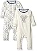 Touched by Nature unisex baby Organic Cotton Coveralls Romper, Elephant, 18-24 Months US