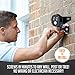 Solar Powered Security Spotlights- Motion Activated Lights- Wireless Outdoor Light- 300 Lumen Ultra Bright LEDs- 2 Lighting Modes- Best for Patio, Garden, Path, Pool, Yard, Deck (Black) (1 Pack)