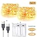 IDESION 2 Pack 20 Feet 60 Led Fairy Lights Waterproof Copper Wire Twinkle String Lights with 2 Mode Charging Type USB Powered/Battery Operated for Bedroom Indoor Holiday Decoration