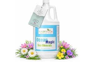 Ocean Magic Sea Mineral Fertilizer - Organic Plant Fertilizer (1 Gallon) - Soil Mineral Health Improvement Liquid Concentrate