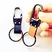 Leather Valet Key Chain,Key Ring Holder, Heavy Duty Hardward Belt Clip Key Ring--2pack (Chrome)