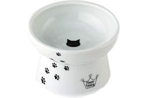 Necoichi Raised Stress Free Cat Food Bowl, Elevated, Backflow Prevention, Dishwasher and Microwave Safe, No.1 Seller in Japan! (Cat, Regular)