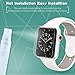 [8 Pack] AnoKe for Apple Watch iWatch 38mm / 40mm Screen Protector (Series 6/SE/5/4 Series 3/2/1),Liquid Skin [Max Coverage] Curved Edge Case Band Friendly Lifetime Replacement Warranty 38mm /40mm