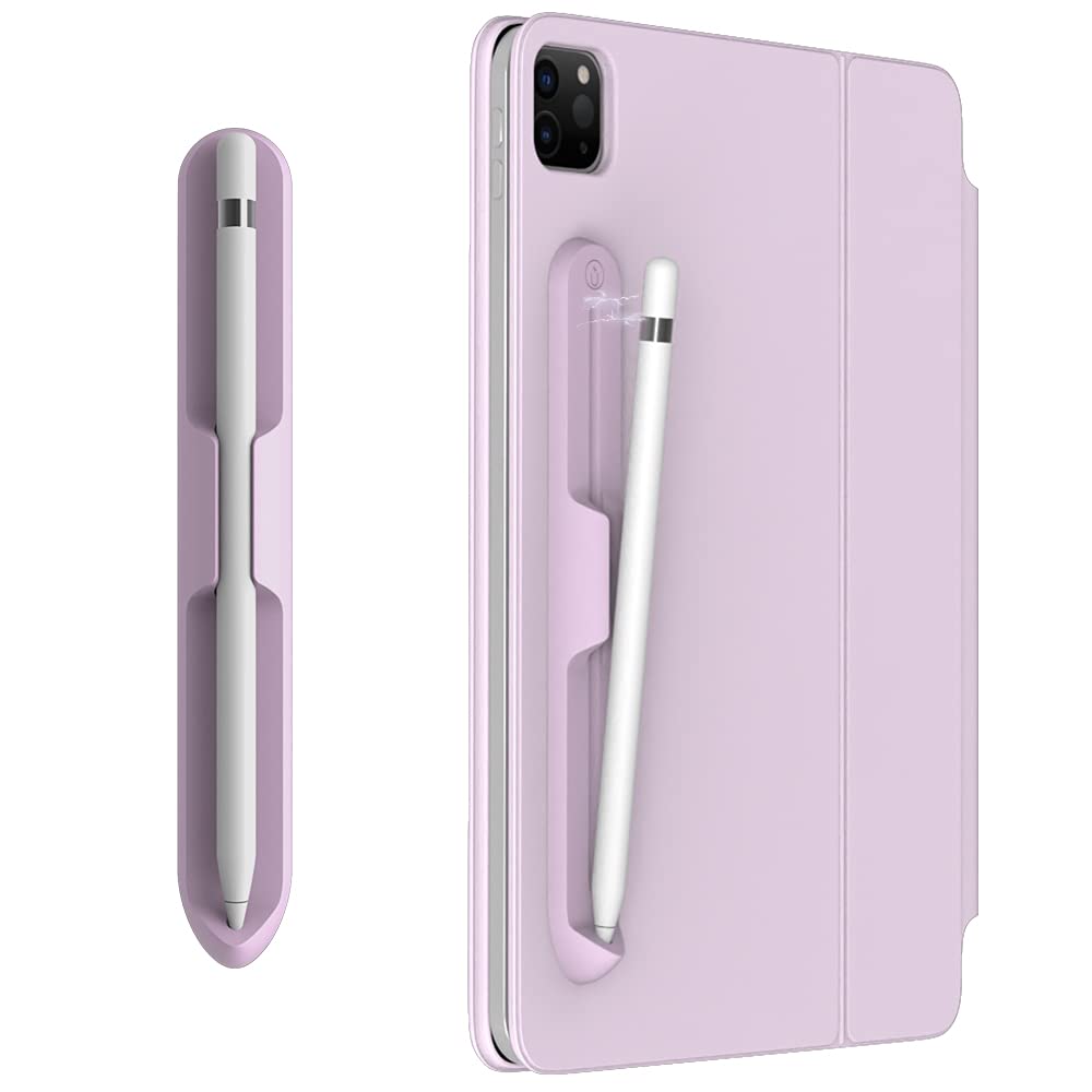 LOVE MEI iPencil Holder Sticker for Apple Pencil 1st/2nd Generation, Strong Adhesive Silicone Holder Sticker [Magnetic Attach Design] Accessories for iPad Stylus Pens