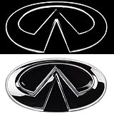 JetStyle Infiniti Q50 LED Emblem, Black Edition, Front Car Grill Badge, Auto Illuminated Logo, Glowing, Lights DRL Daytime Running Lights White - Drive Brighter …