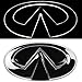 JetStyle Infiniti Q50 LED Emblem, Black Edition, Front Car Grill Badge, Auto Illuminated Logo, Glowing, Lights DRL Daytime Running Lights White - Drive Brighter …