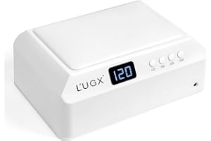 L'UGX Professional Nail Curing Lamp for Gel Polish Dryer 72W LED UV Nail Lights with Arm Rest Pillow & Retractable Tray,Perfect for Manicure & Pedicure at Salon & Home