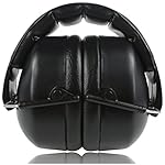 ClearArmor 141001 Shooters Hearing Protection Safety Ear Muffs Folding-Padded Head Band Ear Cups, Black