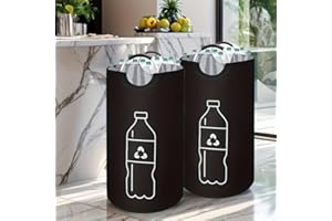 Extra Large Heavy-Duty Canvas Recycling Bin, Folding Design Storage Basket