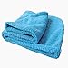 DearyHome Microfiber Hair Drying Towel Ultra Absorbent Soft Hair Turban Wrap for Curly & Long Hair, Blue