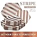 SILVER SPOONS PARTY DISPOSABLE 36 PC DINNERWARE SET | 18 Dinner Plates | 18 Side Plates | Heavyweight Paper Plates | Hexagon Design | Biodegradable Plates (Stripe Collection – Rose)