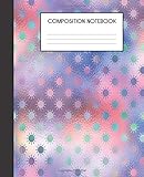 Composition Notebook: Faux Iridescent Foil Glam College Ruled Notebook Lined School Journal