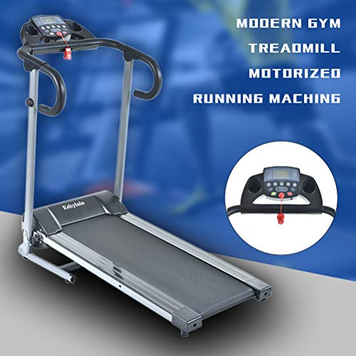 YiiYYaa 500W-1100W Folding Treadmill Electric Walking Running Exercise Fitness Jogging Machine with LCD Display Easy Control Home Gym