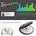 Bluetooth Rechargeable Portable CD Player Personal Compact Discman CD Player, HOTT Small Walkman MP3 Disc Music CD Player with Earbuds, LCD Display (711T Black2)