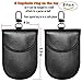 Faraday Bag Faraday Key Fob Protector, Car RFID Signal Blocking Pouch Protector, Faraday Cage Fob Guard for Keyless, Cars Security Anti Theft, Anti-Hacking Case RFID WIFI Blocker Box, 2 PACK