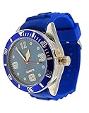 2-in-one Watch with Secret Hidden Herb and Spice Grinder with Bracelet (Blue)