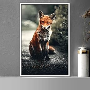 signwin Framed Canvas Wall Art Red Fox Animals...