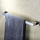 Kes SUS304 Stainless Steel Single Towel Bar Wall Mount, Polished Finish, A2500S60