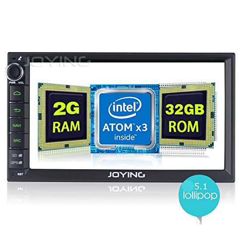 JOYING 7 Android Car Stereo 2GB RAM Android 5.1 Head Unit Intel Quad Core Double Din Touch Screen Indash Radio Auto GPS Navigation with Bluetooth