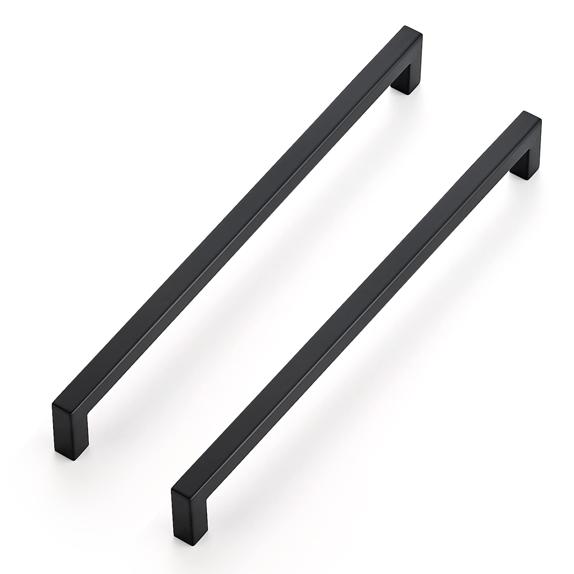 Photo 1 of Ravinte 3 Pack 11-5/16 Inch Square Cabinet Handles - Matte Black Pulls for Kitchen Drawers and Cabinets - Hardware Handles