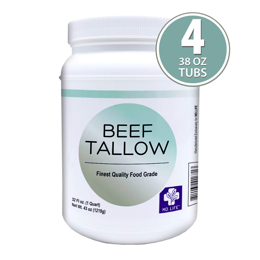MD. Life Beef Tallow Lard for Cooking Food Grade Grass Fed Collagen