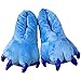 Win8Fong Disney Lilo and Stitch Monster Cosplay Adult Plush Slipper Paw Claws Monster Feet Soft Plush Stuffed Warm Winter Home Slippers Pajamas Party Shoes for Unisex Adults Men Womens Teens - European Size 35-40 Blue Color