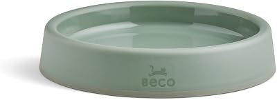 Beco Cat Steady Bowl Food Water Whisker Friendly Olive Green