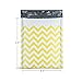 Fu Global #2 8.5x12 Inches Poly Bubble Mailers Padded Envelopes Pack of 25 (Yellow Zigzag Stripe)