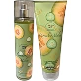 Bath & Body Works Cucumber Melon Fine Fragrance Mist 8oz and Body Cream 8oz