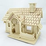 Kaden G-P 3D Jigsaw Woodcraft DIY Assembly Construction Model House Container Puzzle Kit Wooden Handcraft Educational Products Wooden Art jigsaw puzzle toys for children diy handmade wooden