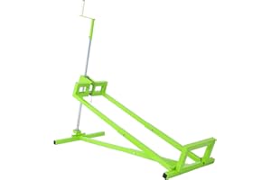 AMZOSS Lawn Mower Lift Jack - 800 Lbs Capacity Lawn Mower Jack for Tractors and Zero Turn Lawn Mowers, Foldable Lawn Tractor Lift + 45° Tilt Adjustable,Green