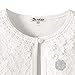 Shrugs for Girls 7 16 Bolero Jackets Cardigan Button Closure Long Sleeve White