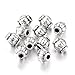 KISSITTY 100-Piece Tibetan Style Antique Silver Mini Corrugated Pumpkin Tiny Spacer Beads 4mm DIY Jewelry Making Metal Findings