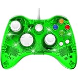 PAWHITS Wired Xbox 360 Controller Dual Vibrator Wired Gamepad Gaming Joypad, Green