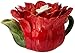 Cosmos Gifts Gerbera Daisy Ceramic Teapot, 3-7/8-Inch
