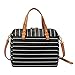 Fossil Rachel Satchel Black/White