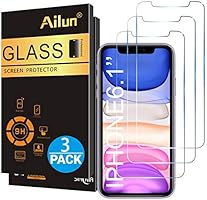 Ailun Glass Screen Protector for iPhone 11/iPhone XR 6.1 Inch 3 Pack Tempered Glass Screen Protector for Apple iPhone...