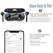 LIUHE Wireless Sports Earbuds Bluetooth 5.0 True Stereo Earbuds,Mini Sweatproof Earphones Bluetooth Headphones with 1000mAh Charging Case for 40 Hours Extended Playtime (Black)