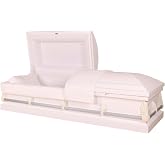Oxford White Metal Casket by Casket Emporium