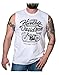 Harley-Davidson Men's Vintage Whitewall Sleeveless Muscle Tee, Solid White