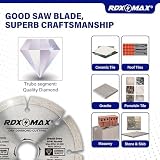 RDXMAX 115mm Diamond Cutting Disc for Angle Grinder - Porcelain, Granite, Tile view 7