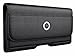 Meilib Holster for Galaxy S23, S22, S21, S20, S10, S9, S8 A10e, Cell Phone Belt Case with Belt Loop, ID Card Storage Slot Carrying Pouch Cover Holder (Fits Samsung Phone with Case on) Small Black